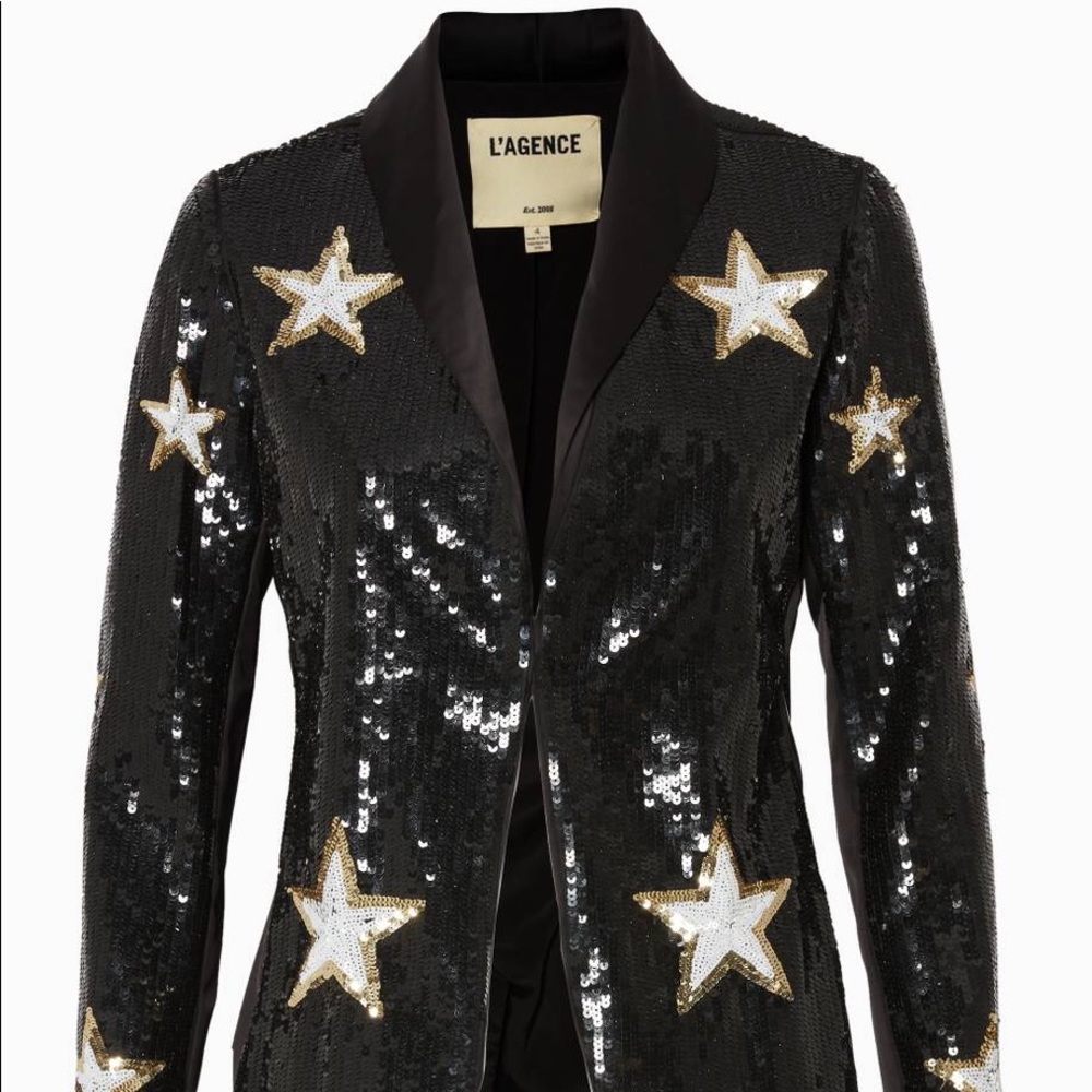 L’Agence Donatello Black Sequence Star Blazer